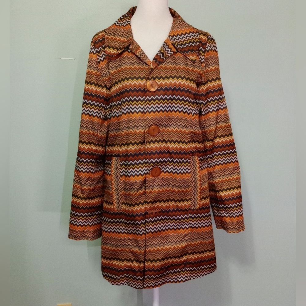 Chevron raincoat